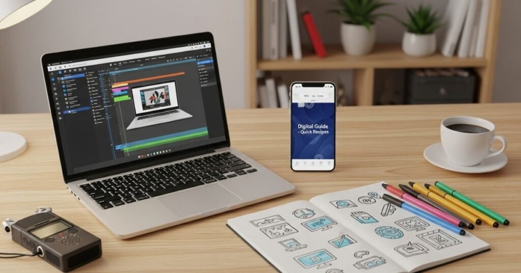 Crie coisas simples para vender e Conteúdo digital