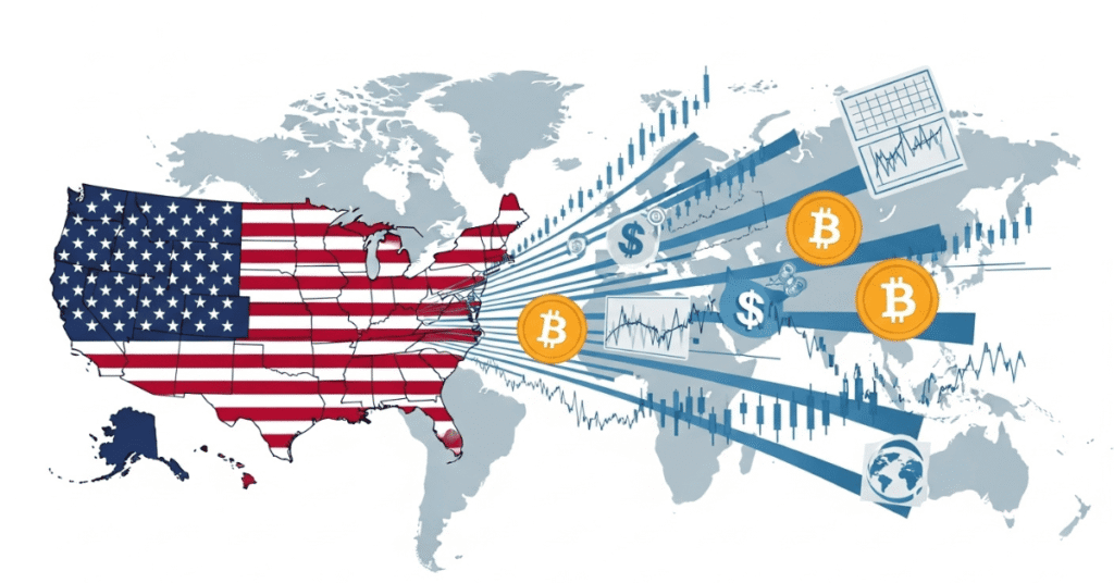 Mapa-dos-EUA-e-da-União-Europeia-sendo-ligados-por-uma-corrente-de-comércio 